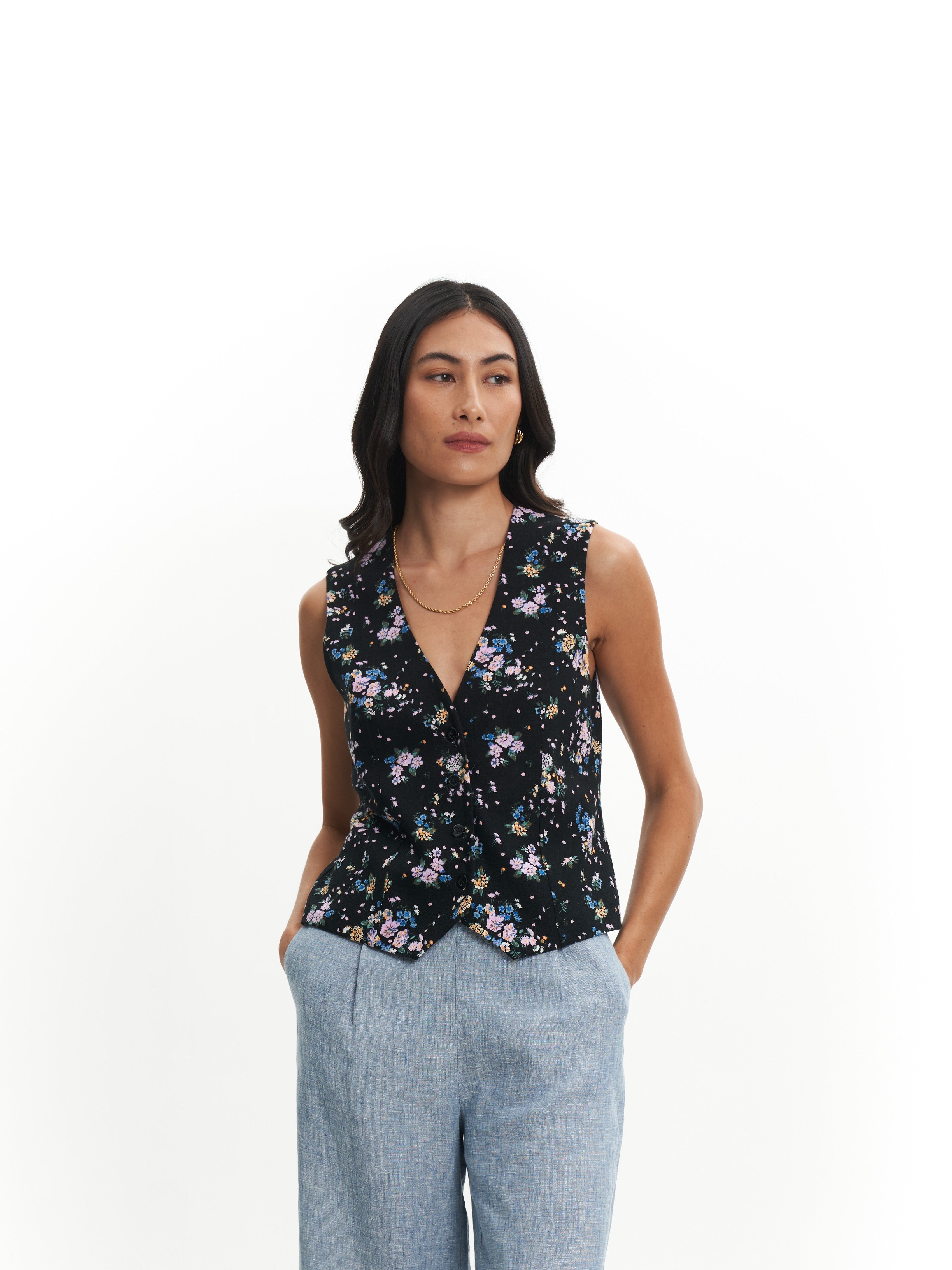 Romy Vest Top